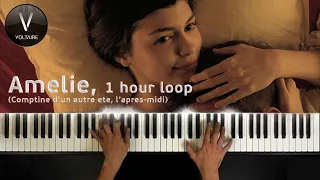 Amélie, piano (Comptine d’un autre été, l’après-midi, music by Yann Tiersen), 1 hour loop