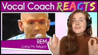 Vocal Coach reacts to REM - Losing My Religion (Michael Stipe Live)