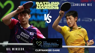 🏓 The MOST GUTSY GAME YOU WILL. SEE. THIS. WEEK. 😱NARROW MARGINS |  2023 World Youth Championships