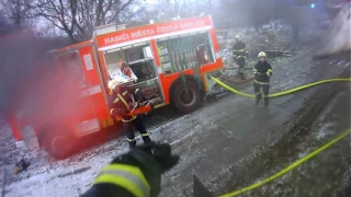 Požár drůbežárny, Doubravice 03.01.2016