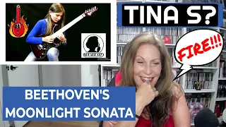 TINA S. GUITAR SOLO - BEETHOVEN'S MOONLIGHT SONATA REACTION DIARIES