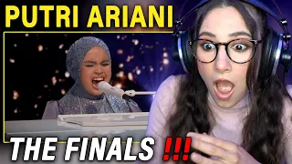 Singer Reacts to Putri Ariani Don't Let The Sun Go Down On Me Finals AGT 2023 + Indonesian Subtitles