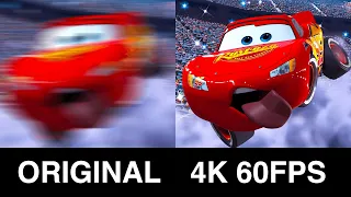 I Upscaled CARS (2006) To 4K 60FPS Using AI (Incredible Results)