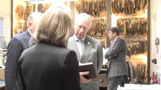 The Prince of Wales visits Savile Row tailor Anderson & Sheppard