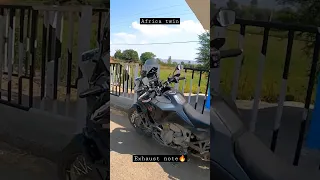 Africa twin exhaust note🔥 and initial pull💥#shorts #honda #power