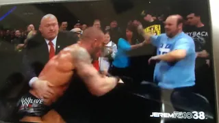 Randy orton punches John Cenas dad!!