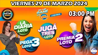 Sorteo 03 PM Loto Honduras, La Diaria, Pega 3, Premia 2, VIERNES 29 de marzo 2024 |✅🥇🔥💰