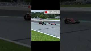 DANI PEDROSA CRASH AND BURN - MOTOGP STYRIA 2021 ( Raw Footage ).