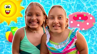 Maria Clara em um Sonho Divertido na Piscina com Carol (ft Gatinha das artes) - Família MC Divertida