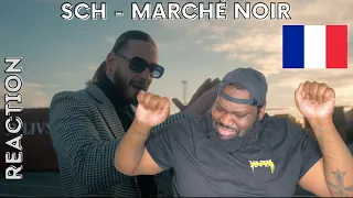SCH - Marché Noir (Clip officiel) (UK REACTION) // REACTING TO FRENCH RAP