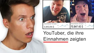 YouTuber, die ihre EINNAHMEN zeigten