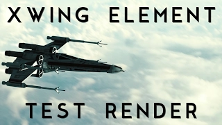 X-Wing Element 3D Test Renders