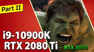 i9-10900K + RTX 2080 Ti (~ RTX 3070) // Test in 10 Games | 1080p, 1440p, 4K