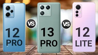 Redmi note 12 pro vs Xiaomi 13 pro vs Xiaomi 12 lite ||which mobile one for better you|| Thedstech