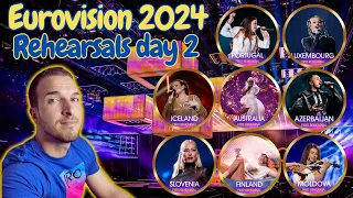 EUROVISION 2024: REHEARSALS SEMI FINAL 1 Day 2 (REVIEW)