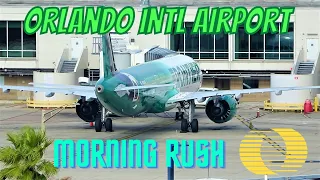 (4K) CLOSE MORNING RUSH | PLANE SPOTTING | #ORLANDO INT'L AIRPORT #MCO #AVIATION 01/28/23.