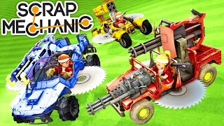 БИТВА РОБОТОВ С ПИЛАМИ И ПУШКАМИ В SCRAP MECHANIC