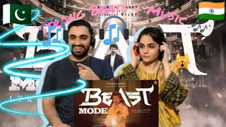 Pakistani reaction to Beast Mode Video | Beast | Thalapathy Vijay | Pooja Hegde | Desi H&D Reacts