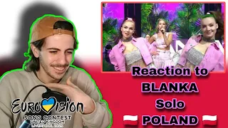 Reaction 🇵🇱 POLAND 🇵🇱 Blanka - Solo | Eurovision 2023 REACCIÓN Polonia