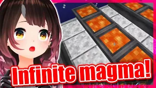 【ENG Sub】Roboco REACTS to Sora's INFINITE LAVA FARM in Minecraft Holoserver 【Hololive】