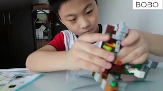 My world lego unboxing series! 我的世界MY WORLD乐高组合版拼装,Let's play the lego together!