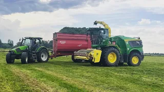 Gras Häckseln 2021 mit John Deere Fendt Krampe Case Best of Cinematic