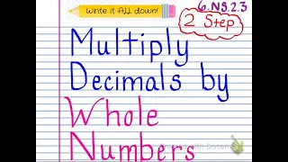 multiplication of decimal numbers by whole numbers?