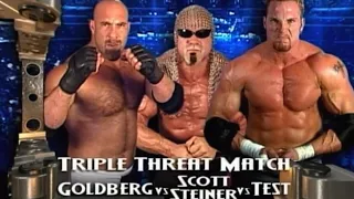 Goldberg V Scott Steiner V Test RAW 19th January 2004