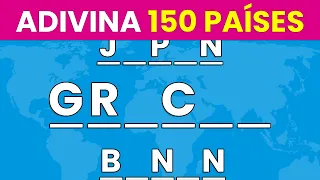 Adivina 150 PAÍSES sin VOCALES 🚩🌍| Reto de Agilidad Mental 🤓🧠