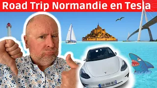 Balade en Normandie .Road Trip en Tesla Model 3 SR+ !