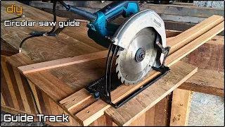 Making a Simple Circular Saw Track Rail Ruler || Circular Saw Guide || Track saw Guide