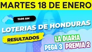Sorteo 11AM Loto Honduras, La Diaria, Pega 3, Premia 2, Martes 18 de Enero del 2022 | Ganador 😱🤑💰💵