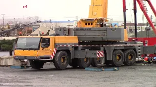 LIEBHERR LTM 1220-5.2 Advantage Crane No. 270-01, 345 Harbour Rd., Victoria, B.C., Feb 6, 2023