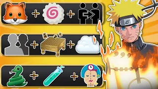 NARUTO EMOJI QUIZ : Guess 60 CHARACTERS from NARUTO | Level Easy - Hard 🔥 | Naruto quiz 🍥🦊