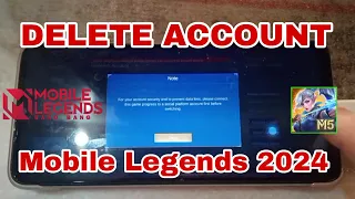 How to DELETE ACCOUNT in MobileLegends Create New Account 2024