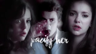 Katherine + Stefan + Elena | pacify her [HBD! Lexi]