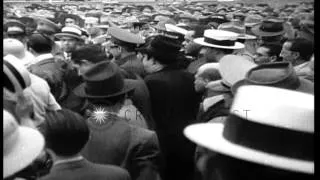 President Fulgencio Batista quells revolution in Havana, Cuba. HD Stock Footage