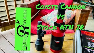 Stock ATN 4k IR light vs Sniper Hog Coyote Cannon IR 850 light