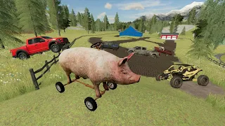 Finding the fastest vehicle ever on a farm | Farming Simulator 22