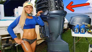 Best "How To" 100 Hour Service Outboard Engine Video! (Beginner's Version)