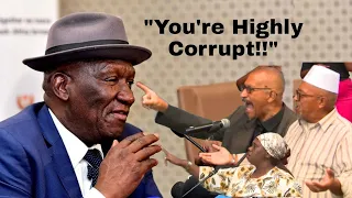 Hanover Park residents grilling Bheki Cele." We are tired of talk shows"