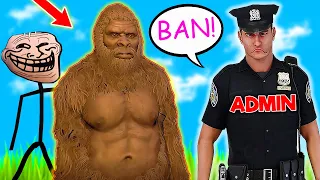 MONKEY MAN TROLLS ADMINS... GTA 5 RP