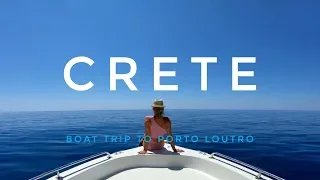 We rented a boat from Notos Mare to make a trip to Loutro (GoPro Hero6, DJI Spark)