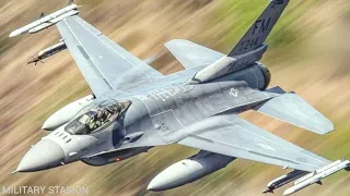 USAF !!! F-16 fighting falcon Demo crazy - RIAT 2022