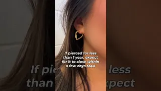 How long does it take for your ear piercing to close