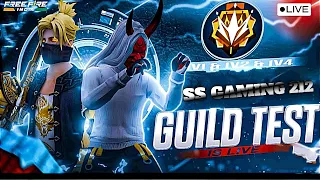 FREE FIRE LIVE GUILD TESTING | GUILD TEST LIVE | FF LIVE GUILD TEST #aisenzofflive #classyff