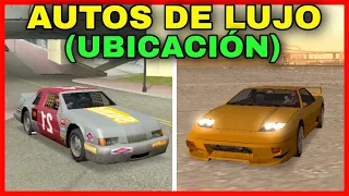 🔥Ubicación de CARROS de LUJO en GTA San Andreas - Donde encontrar Autos escondidos (ocultos)