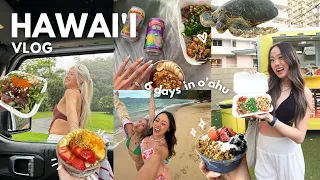 HAWAI’I VLOG: first time in o’ahu - finding the best eats, hiking & exploring the north shore!