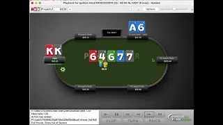 Hand review (25NL Zoom): KK on BTN double paired board