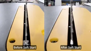 Table saw soft start before&after